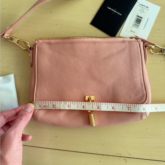Elizabeth and James Pink Leather Crossbody - Picture 12 of 14